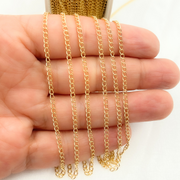 V207GF. 14k Yellow Gold Filled Cable Link Chain